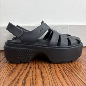 CROCS Women's Black Platform Sandals